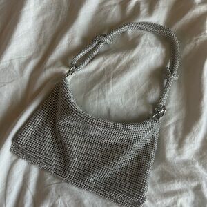 Silver Mesh Women's Bag